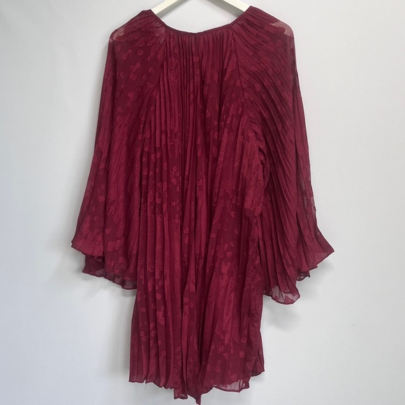NEW Anthropologie Toulon Polished Pleated Swing Dress size M - Picture 5 of 11